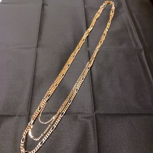 Two-Toned Goldtoned 3 Layed Necklace